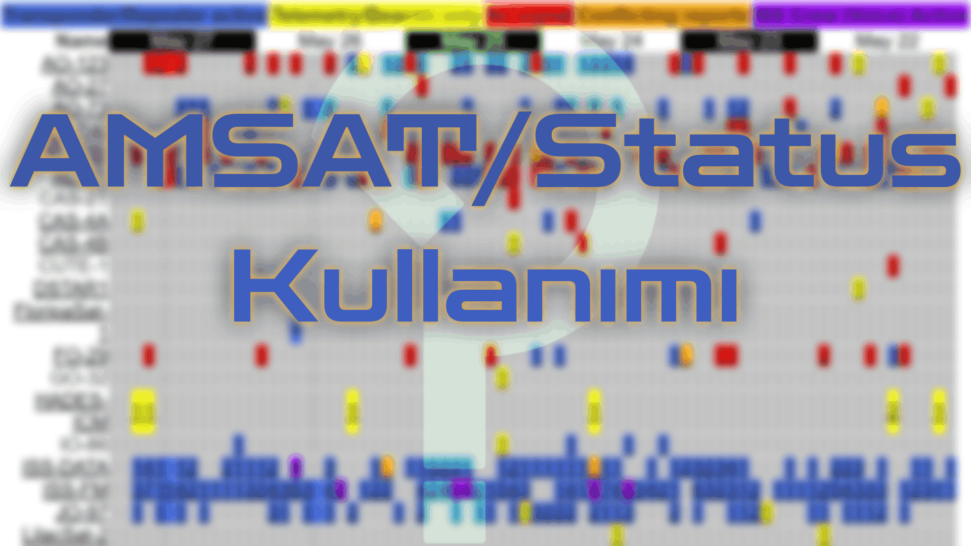 AMSAT/Status N'asıl Kullanılır?